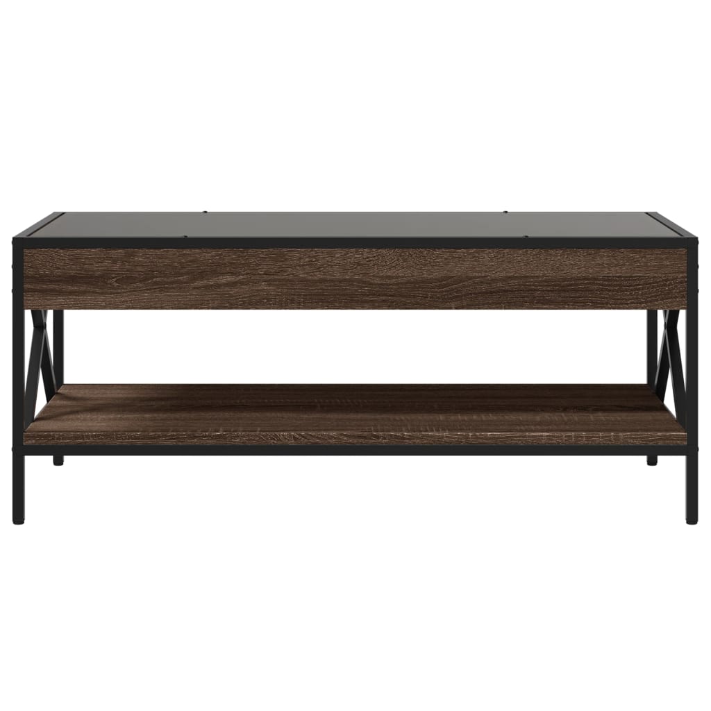 Table basse avec LED Infinity chêne marron 90x50x38 cm - XIOS