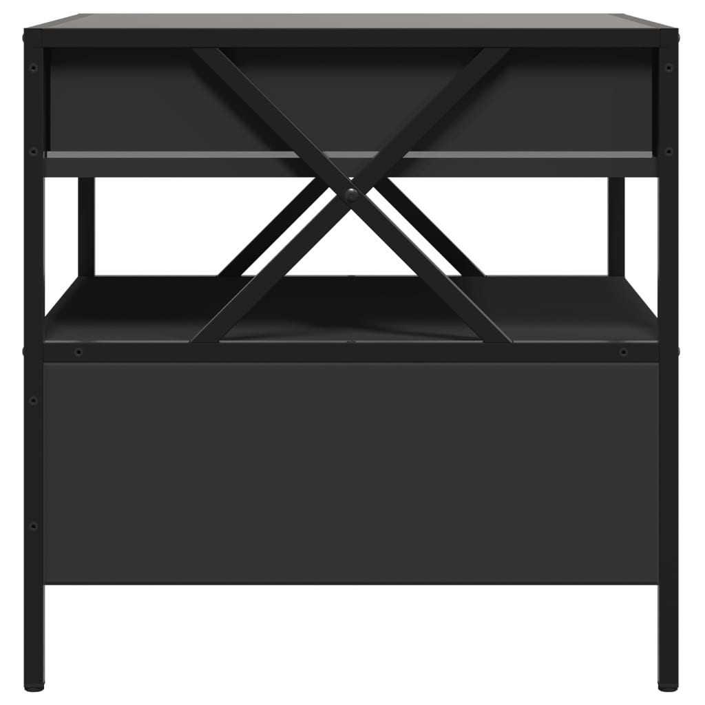 Table basse avec LED Infinity noir 50x50x51 cm - XIOS