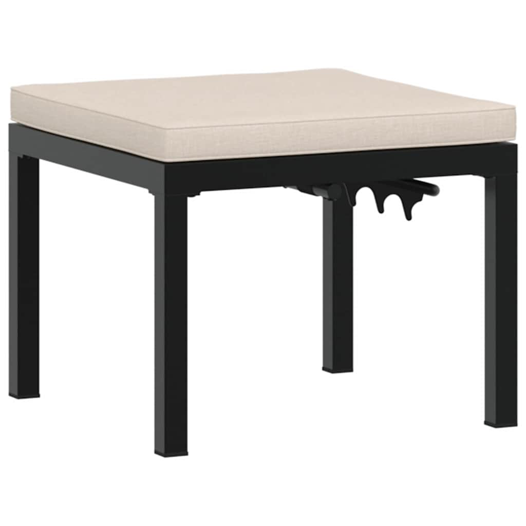 Ensemble de banc de jardin avec coussins 3 pcs noir - XIOS