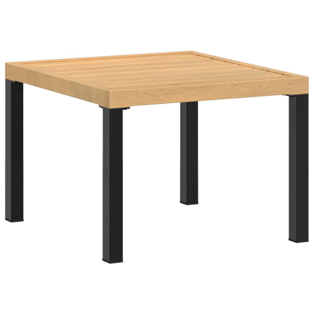 Salon de jardin avec coussins 5 pcs noir acier enduit de poudre - XIOS