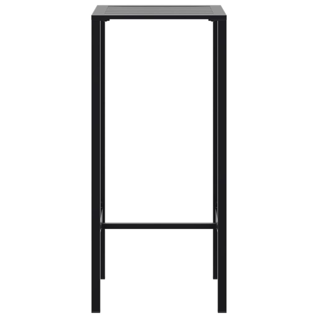 Ensemble de bar de jardin 3 pcs noir acier enduit de poudre - XIOS