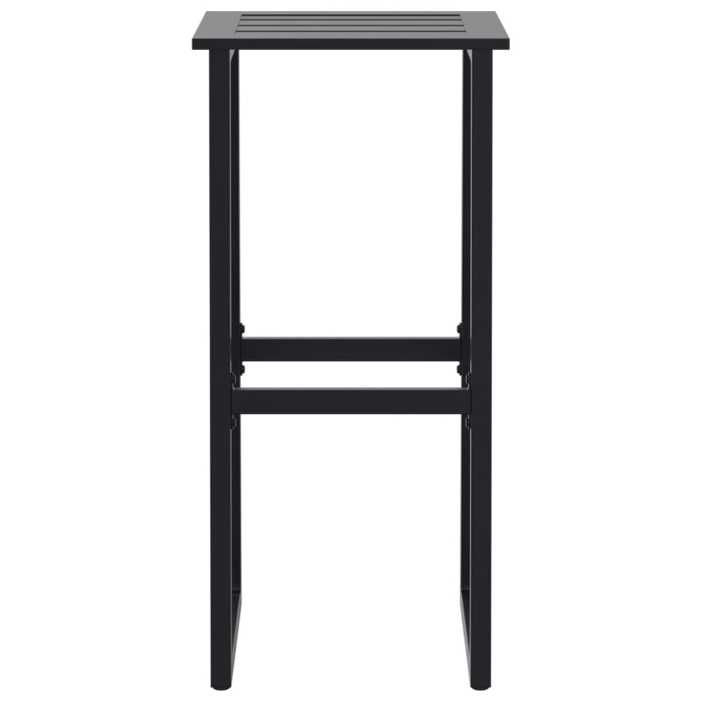 Ensemble de bar de jardin 3 pcs noir acier enduit de poudre - XIOS
