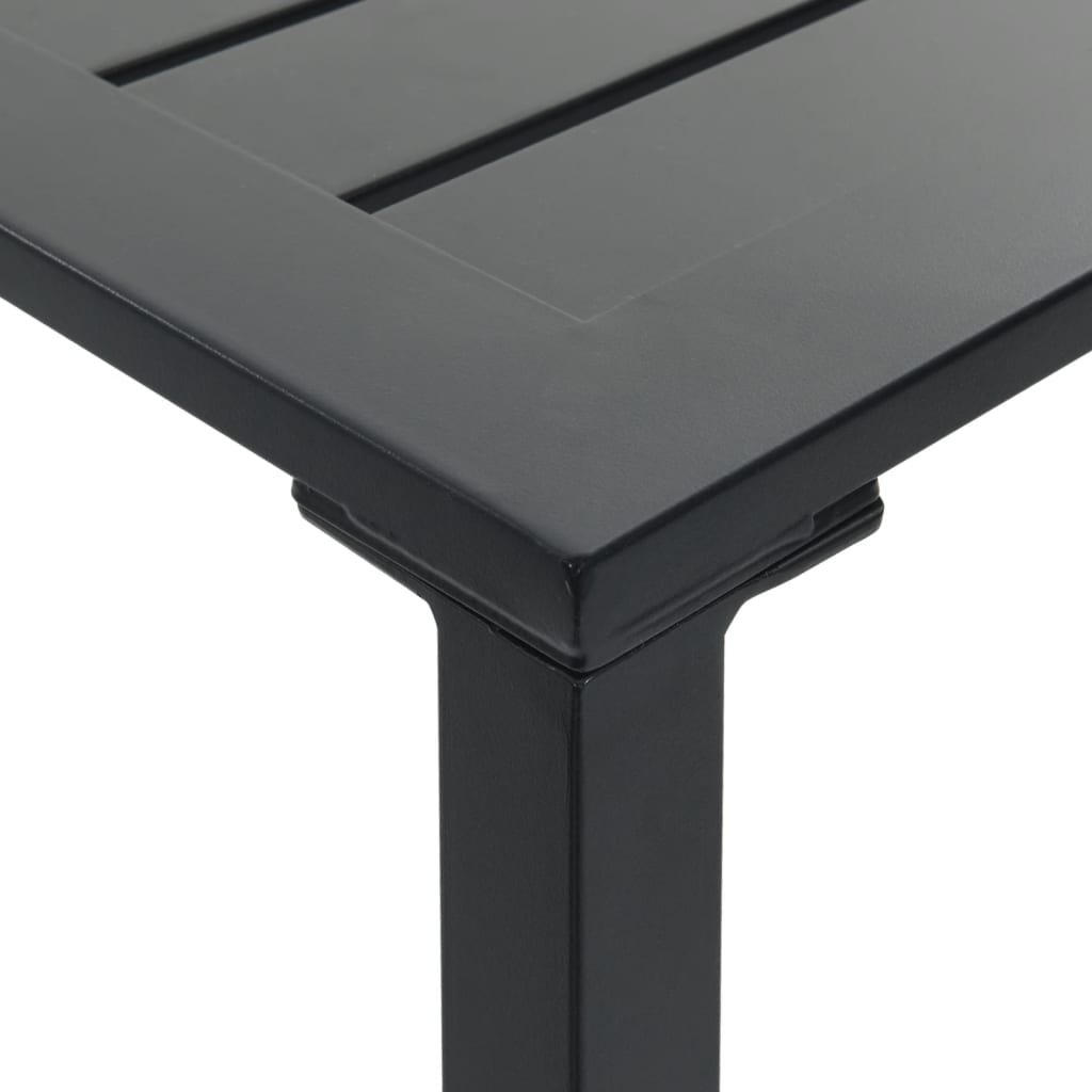 Ensemble de bar de jardin 5 pcs noir acier enduit de poudre - XIOS