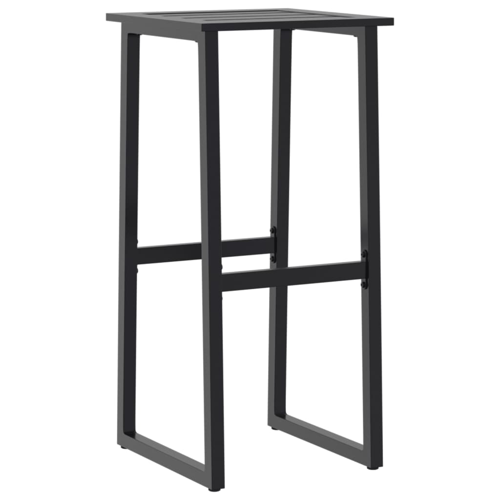 Ensemble de bar de jardin 5 pcs noir acier enduit de poudre - XIOS