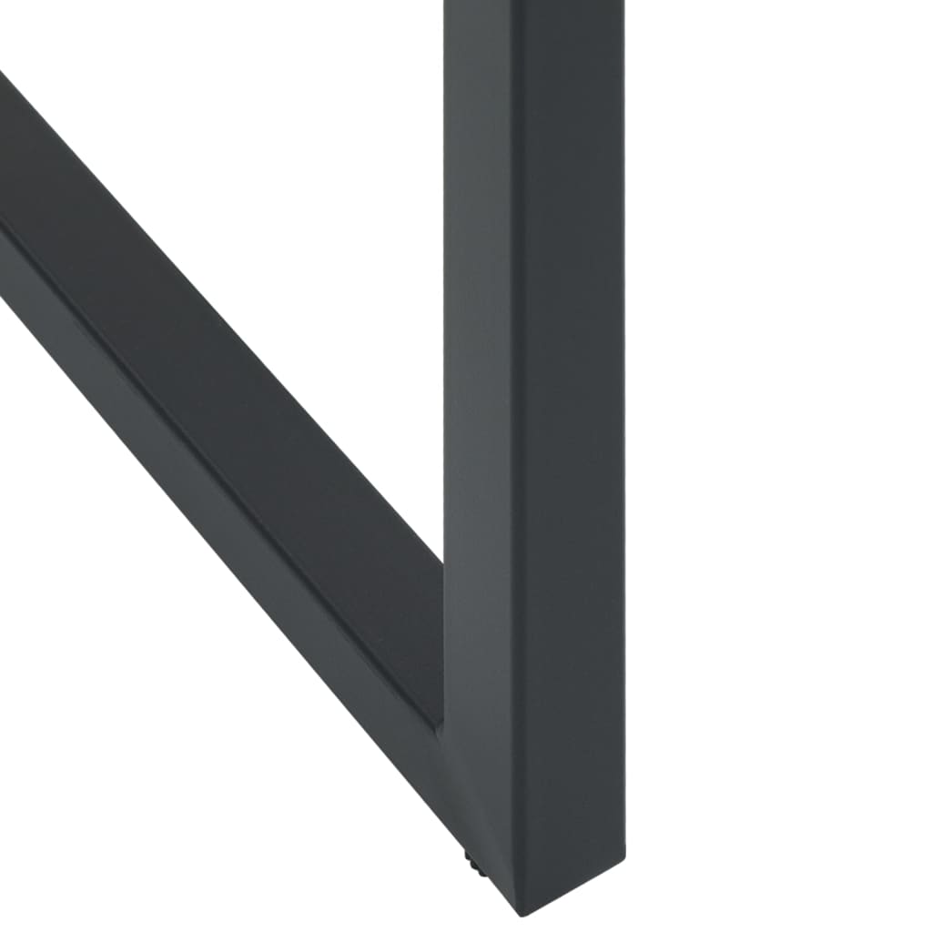 Ensemble de bar de jardin 5 pcs noir acier enduit de poudre - XIOS