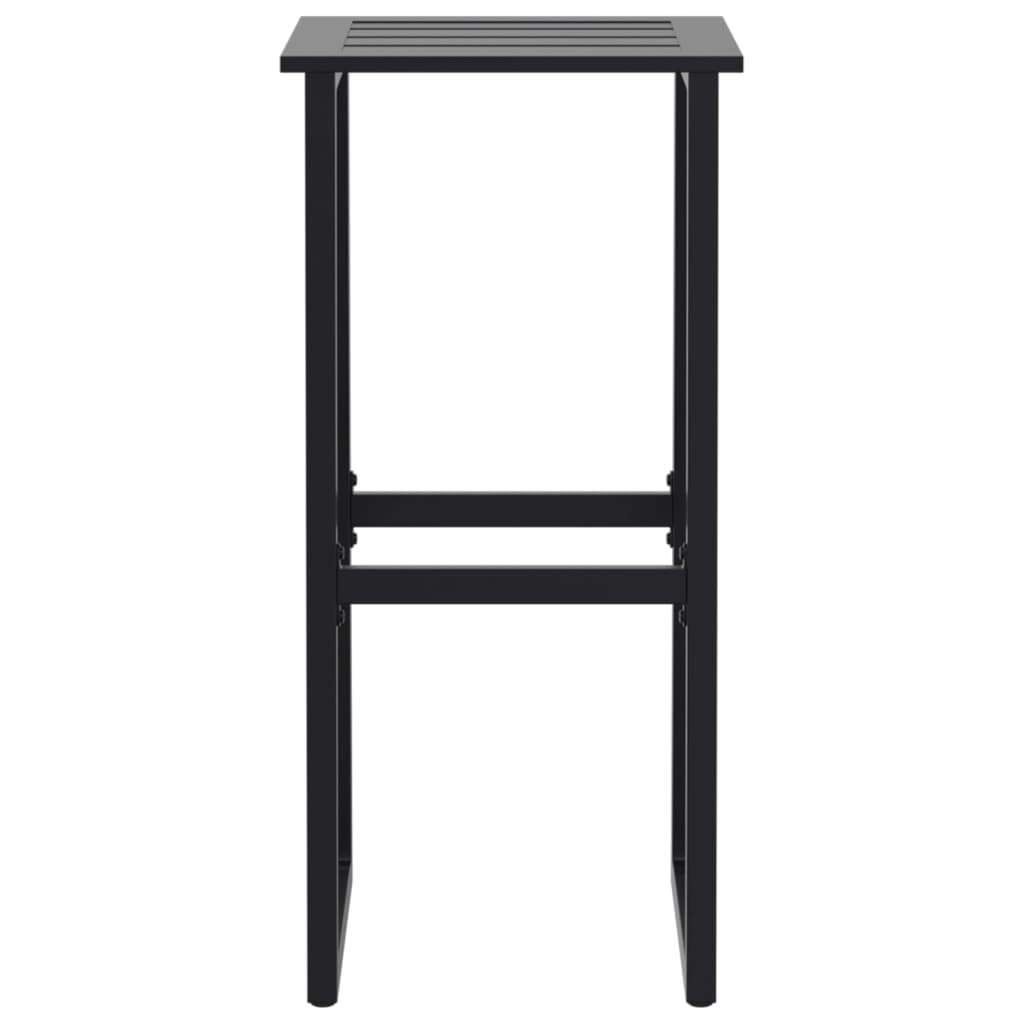 Ensemble de bar de jardin 7 pcs noir acier enduit de poudre - XIOS