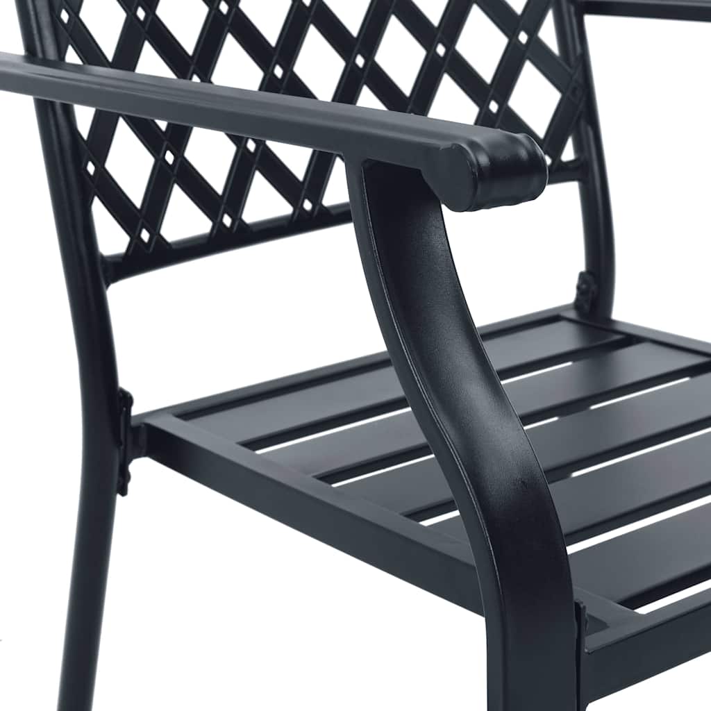 Ensemble de chaises de jardin empilables 5 pcs anthracite - XIOS