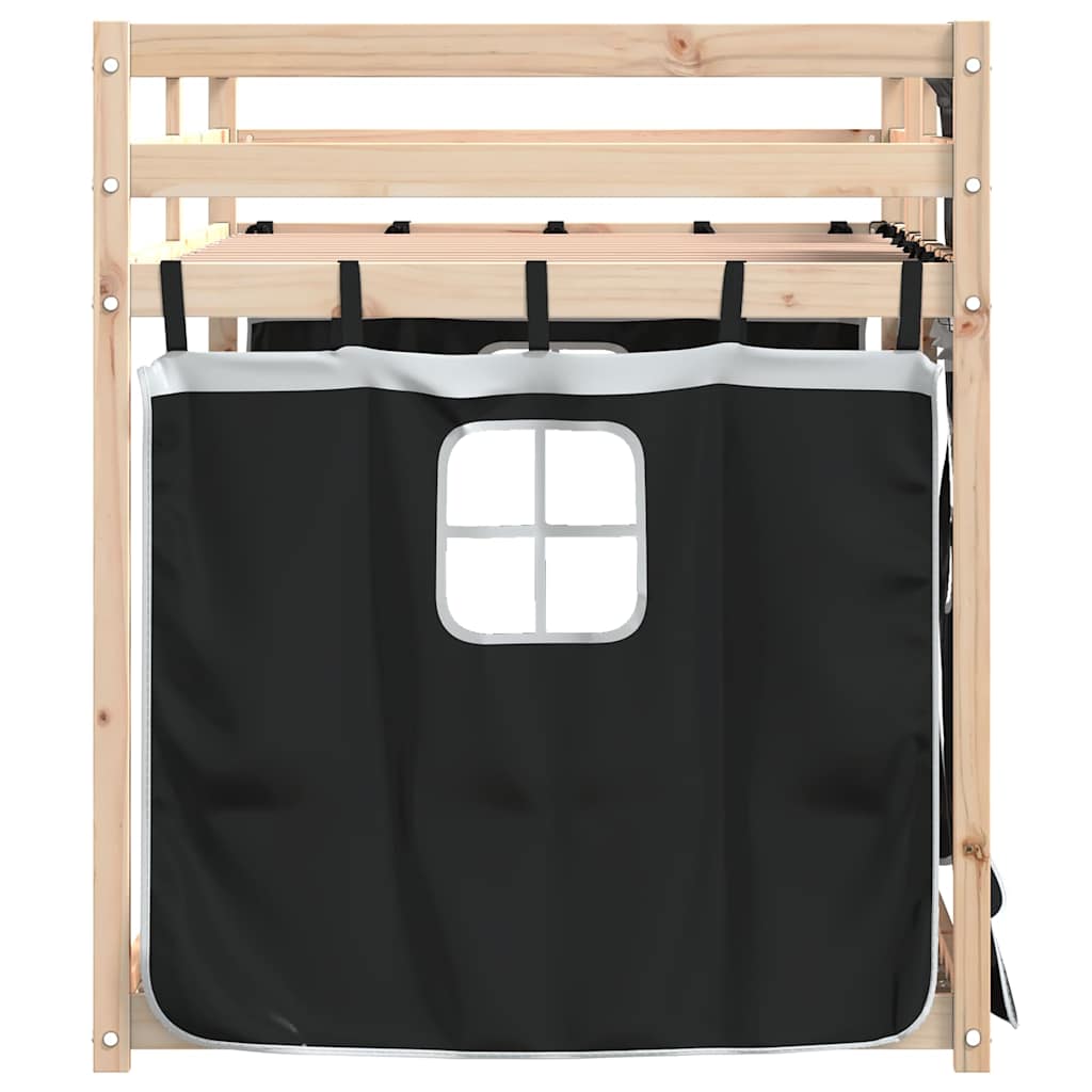 Lit superposé sans matelas 90x200 cm bois de pin massif - XIOS