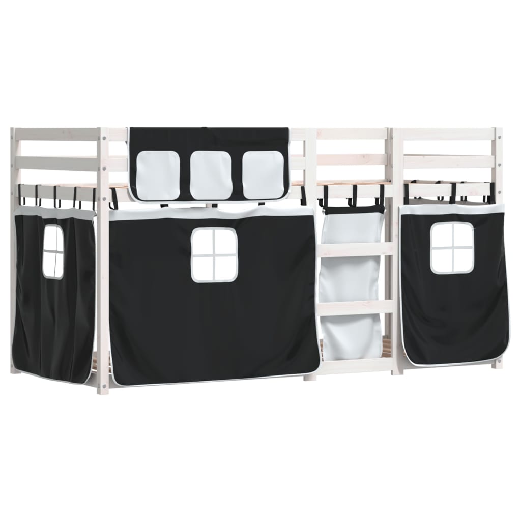 Lit superposé sans matelas 90x200 cm bois de pin massif - XIOS