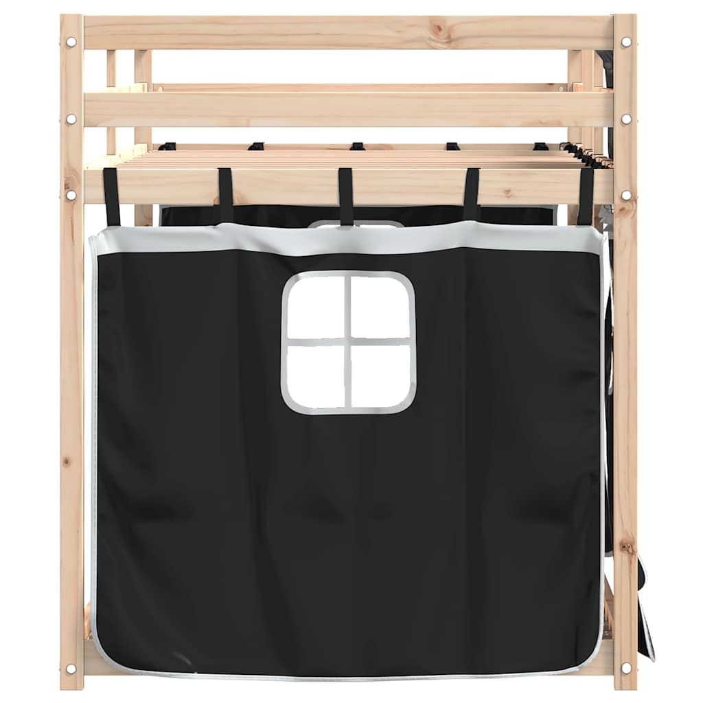 Lit superposé sans matelas 80x200 cm bois de pin massif - XIOS