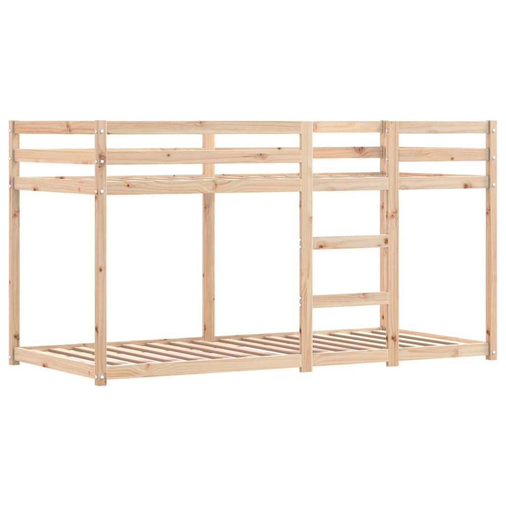 Lit superposé sans matelas bleu 80x200 cm bois de pin massif - XIOS