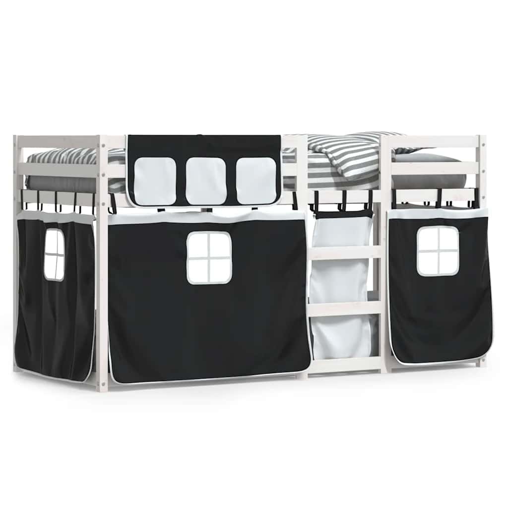 Lit superposé sans matelas 80x200 cm bois de pin massif - XIOS
