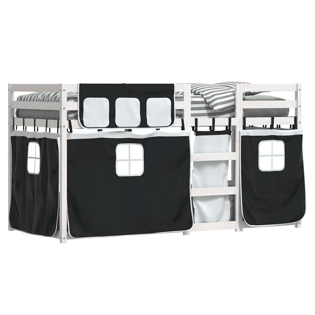 Lit superposé sans matelas 80x200 cm bois de pin massif - XIOS