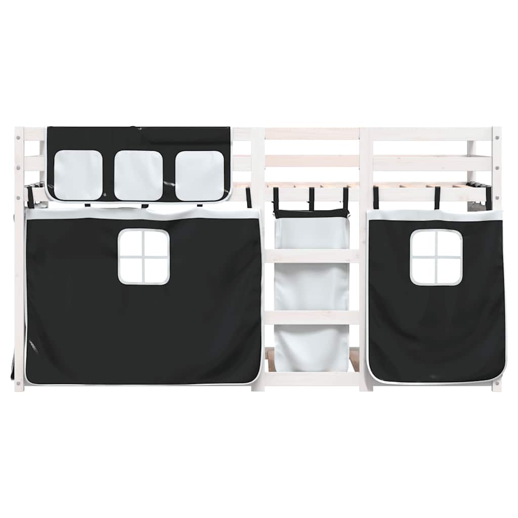 Lit superposé sans matelas 80x200 cm bois de pin massif - XIOS