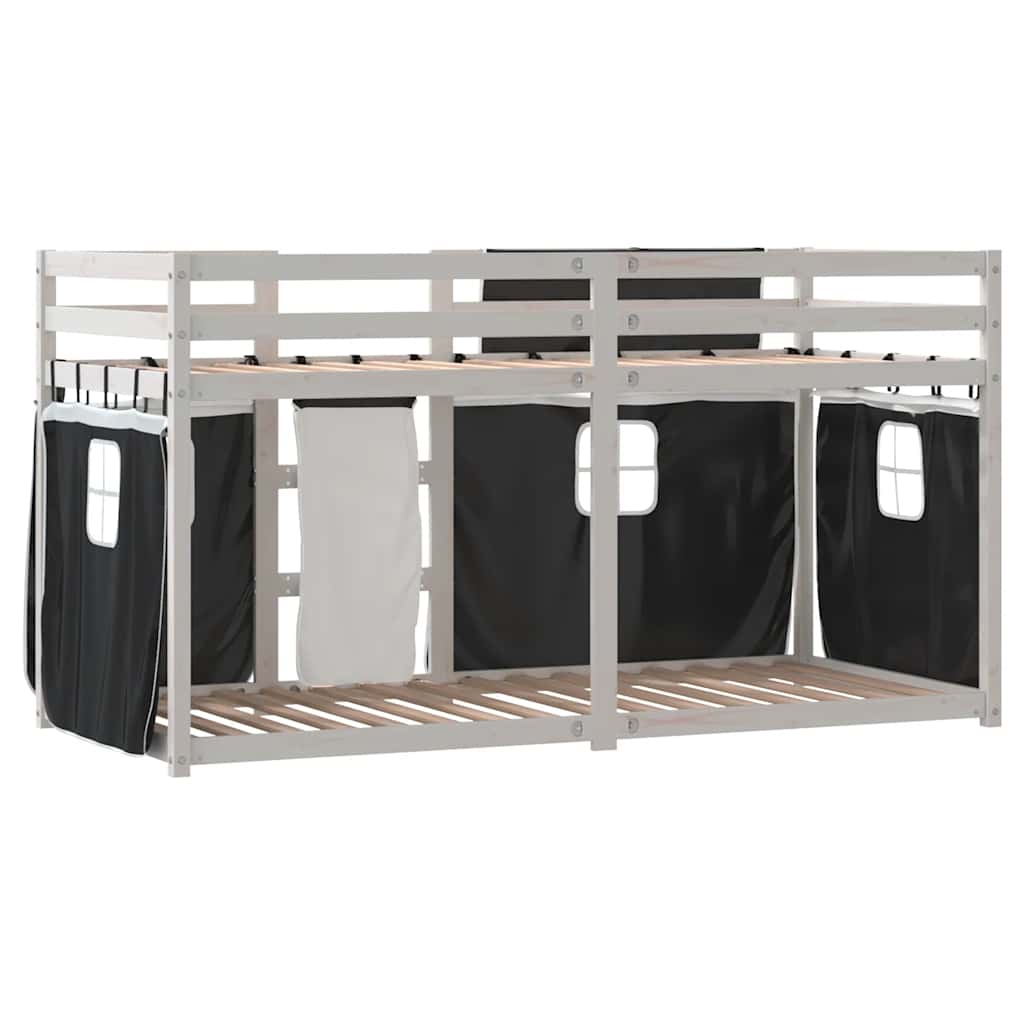 Lit superposé sans matelas 80x200 cm bois de pin massif - XIOS