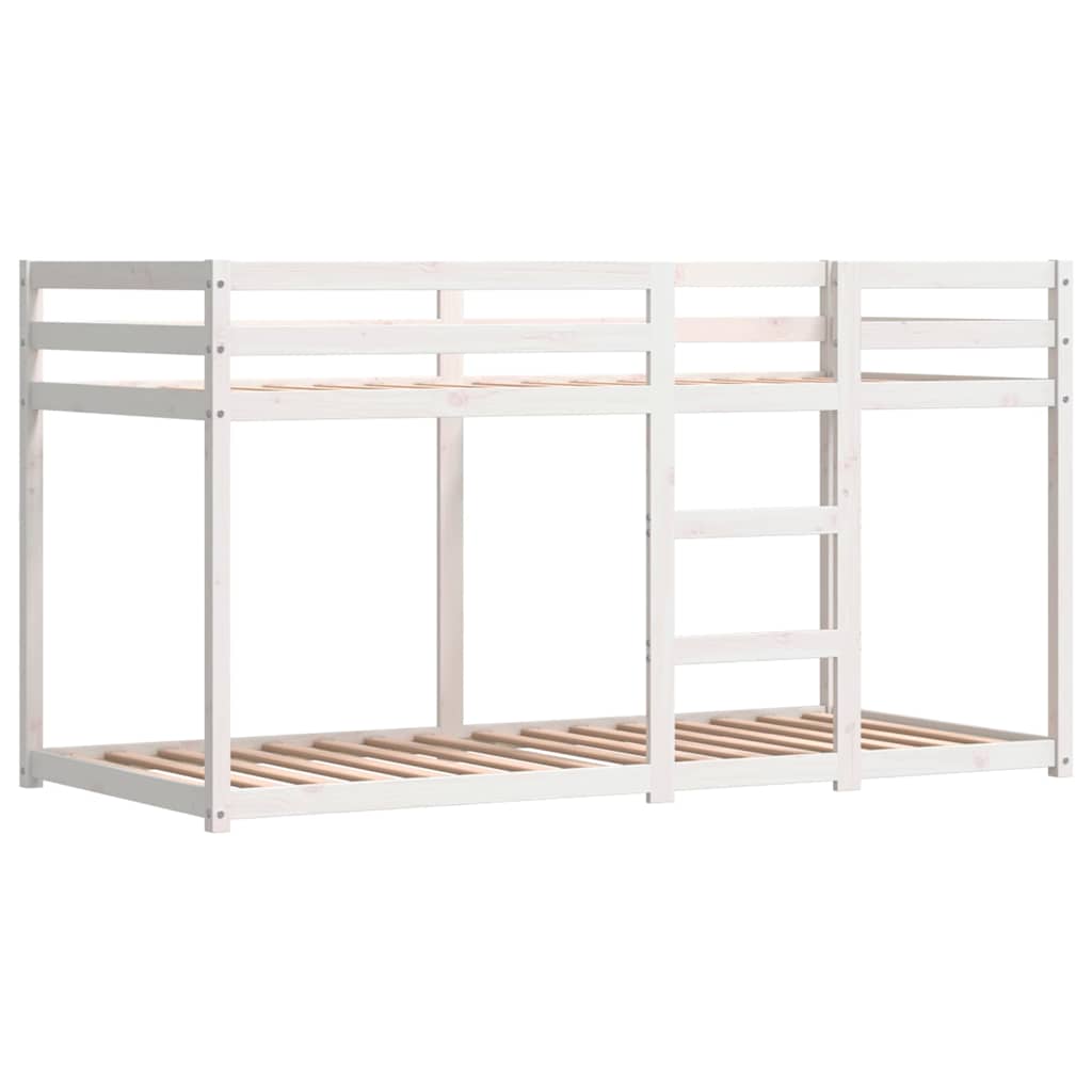 Lit superposé sans matelas bleu 80x200 cm bois de pin massif - XIOS
