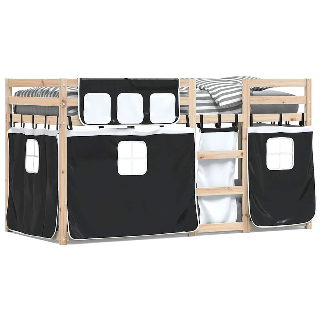 Lit superposé sans matelas 90x190 cm bois de pin massif - XIOS