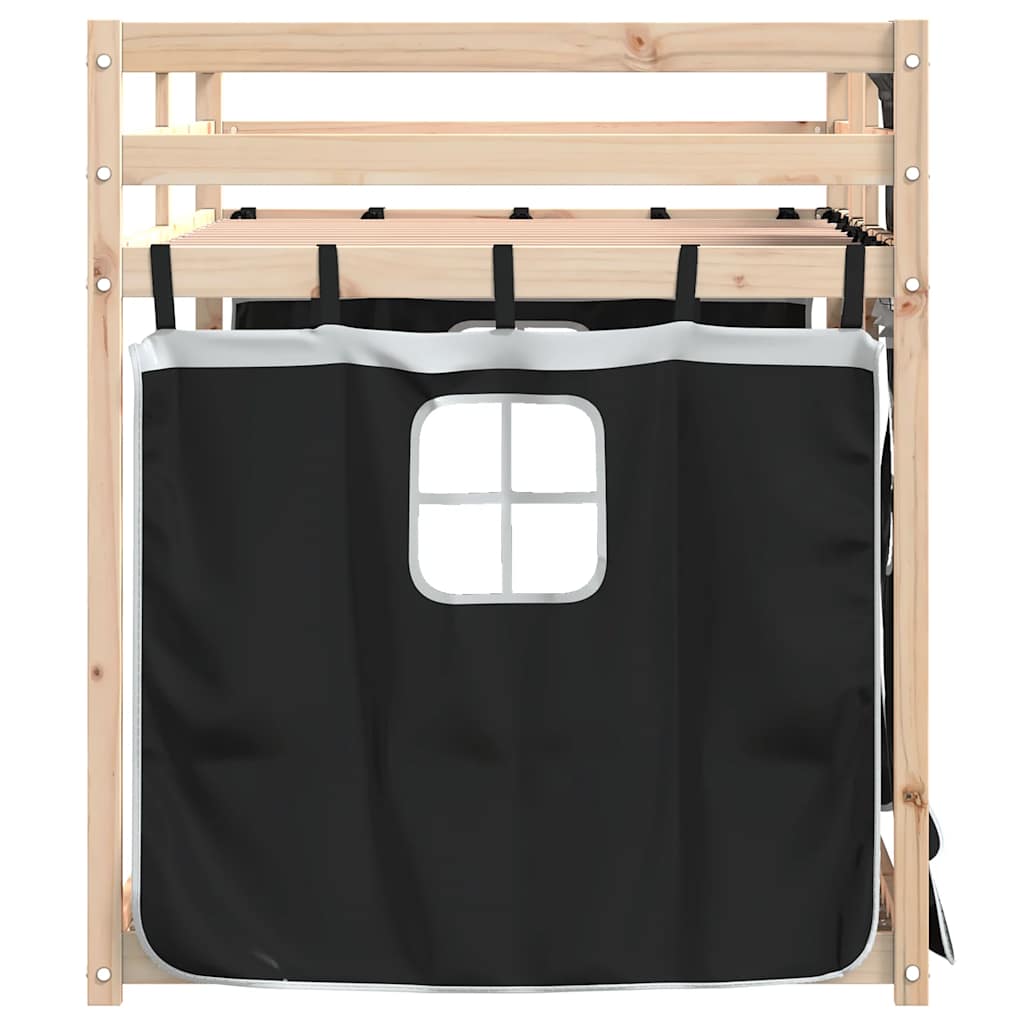 Lit superposé sans matelas 90x190 cm bois de pin massif - XIOS