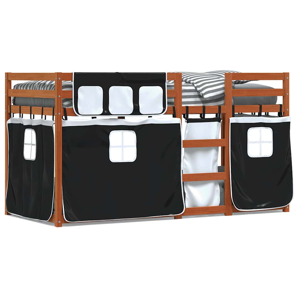 Lit superposé sans matelas 80x200 cm bois de pin massif - XIOS