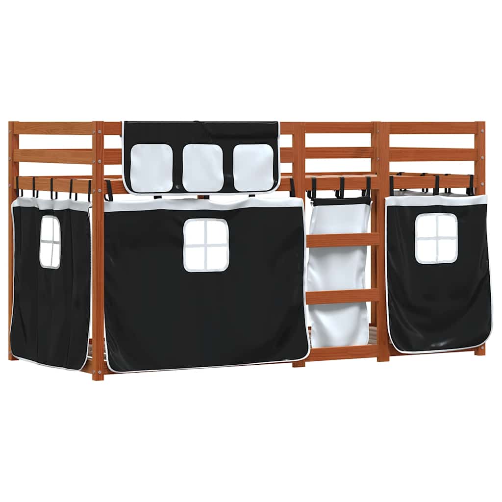 Lit superposé sans matelas 80x200 cm bois de pin massif - XIOS