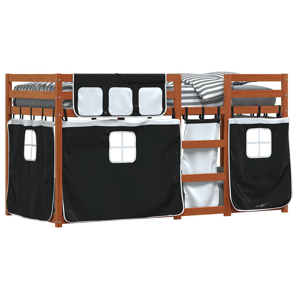 Lit superposé sans matelas 80x200 cm bois de pin massif - XIOS