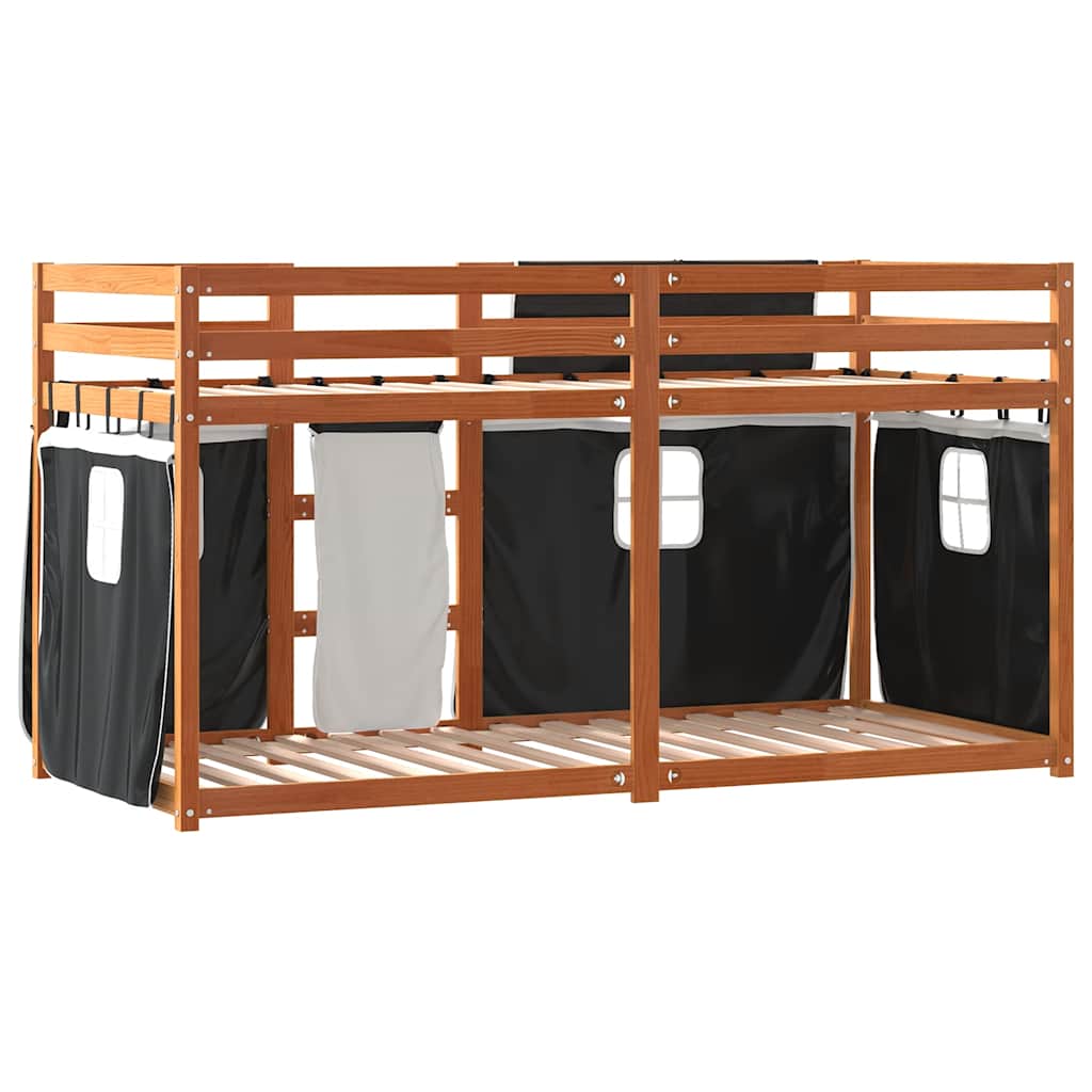 Lit superposé sans matelas 80x200 cm bois de pin massif - XIOS