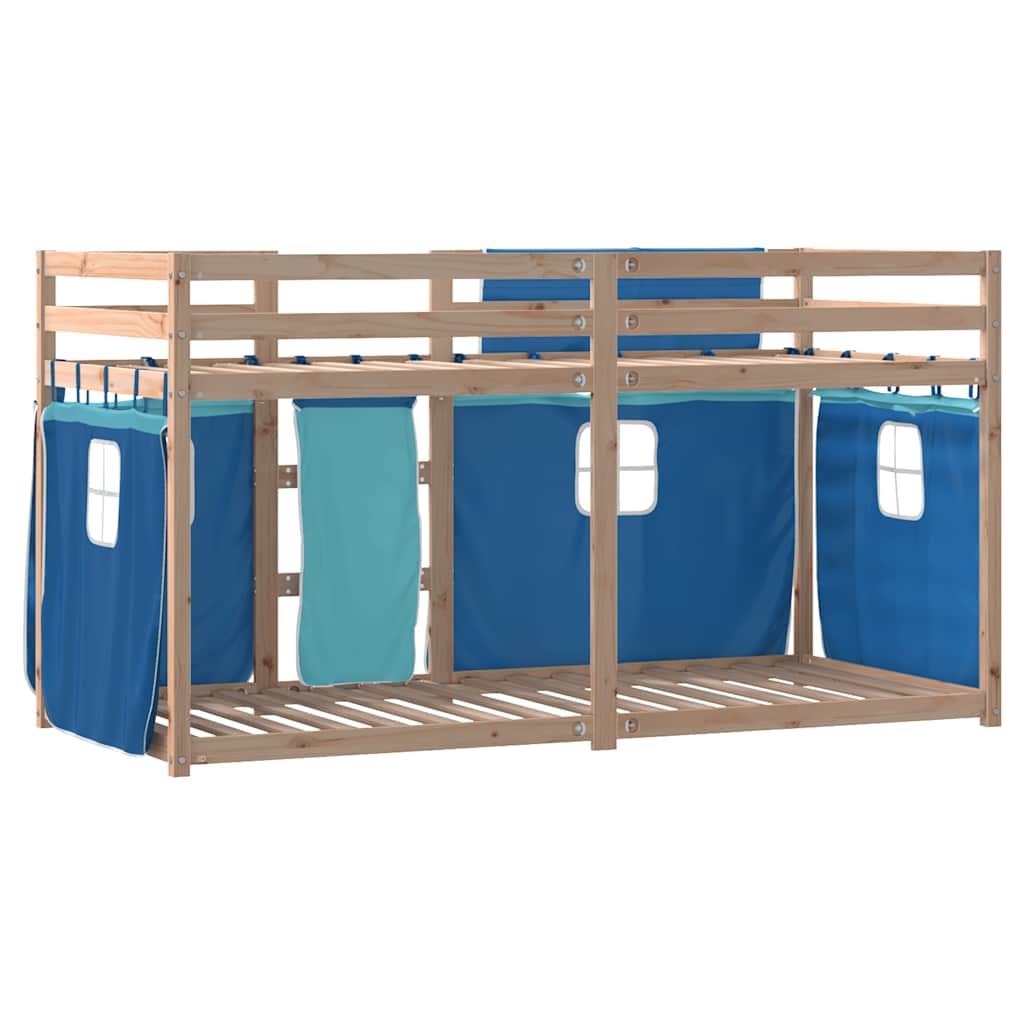 Lit superposé sans matelas 90x200 cm bois de pin massif - XIOS