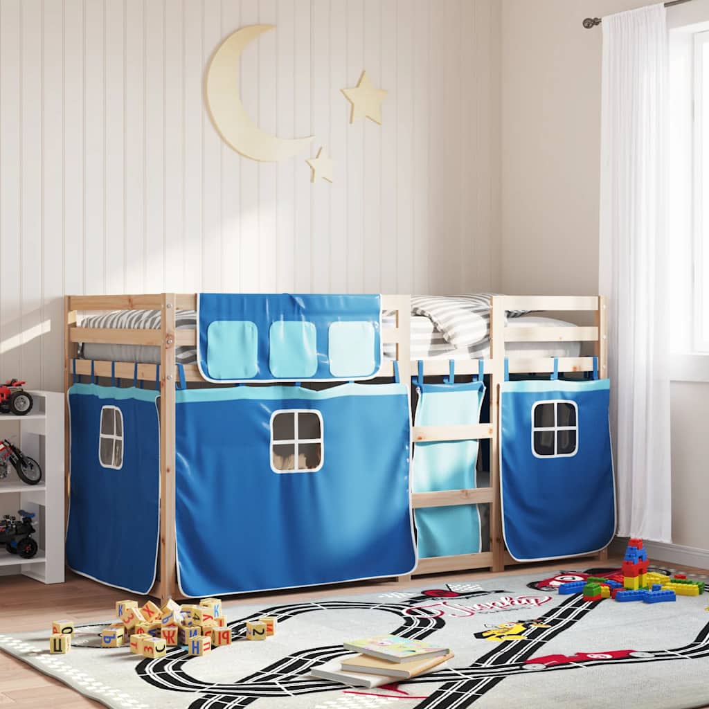 Lit superposé sans matelas 90x200 cm bois de pin massif - XIOS