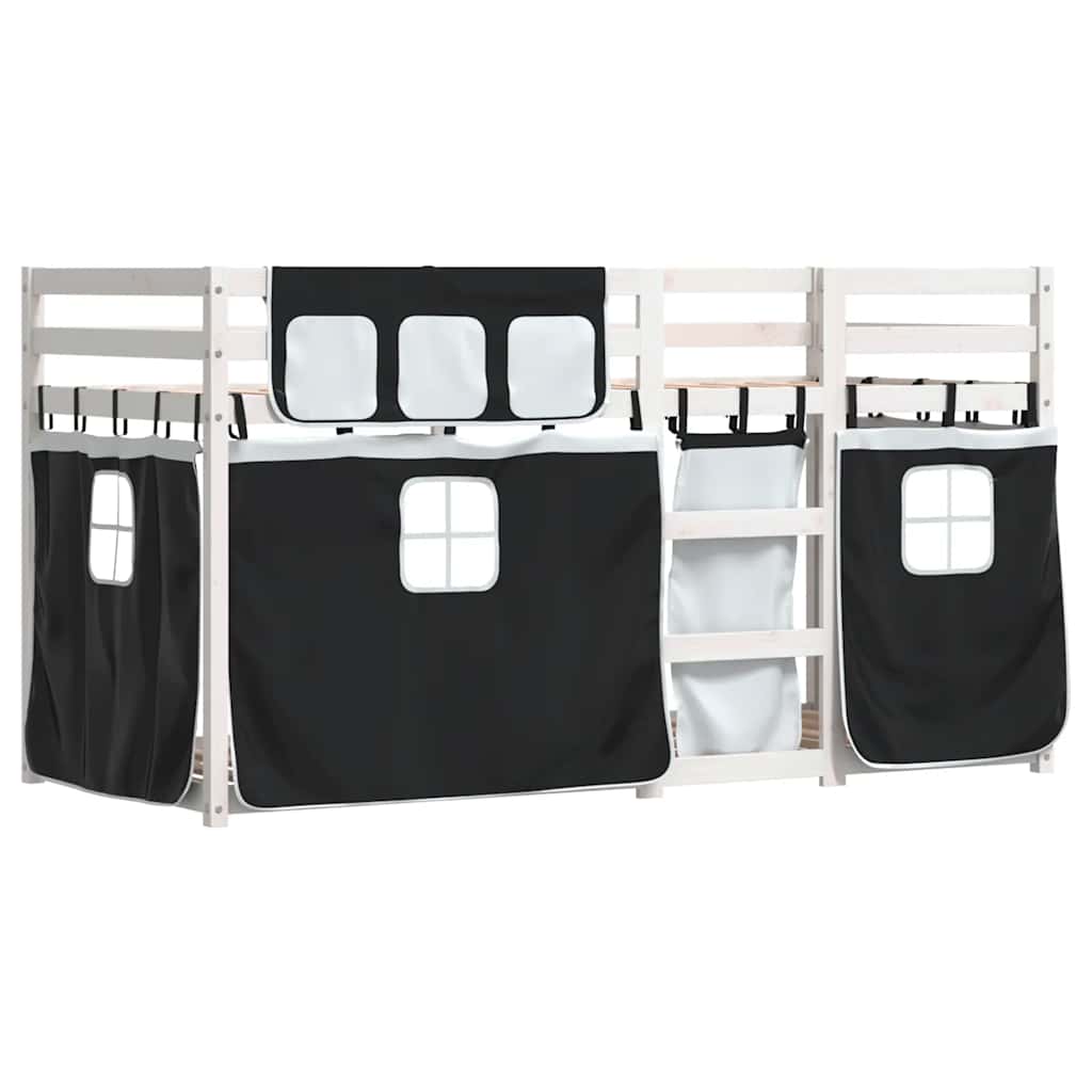 Lit superposé sans matelas 90x200 cm bois de pin massif - XIOS