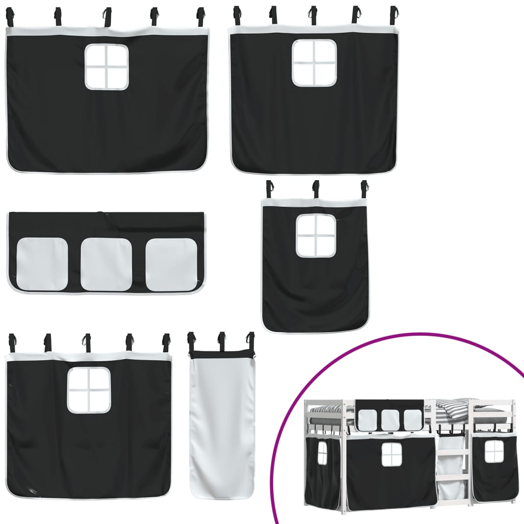 Lit superposé sans matelas 90x200 cm bois de pin massif - XIOS