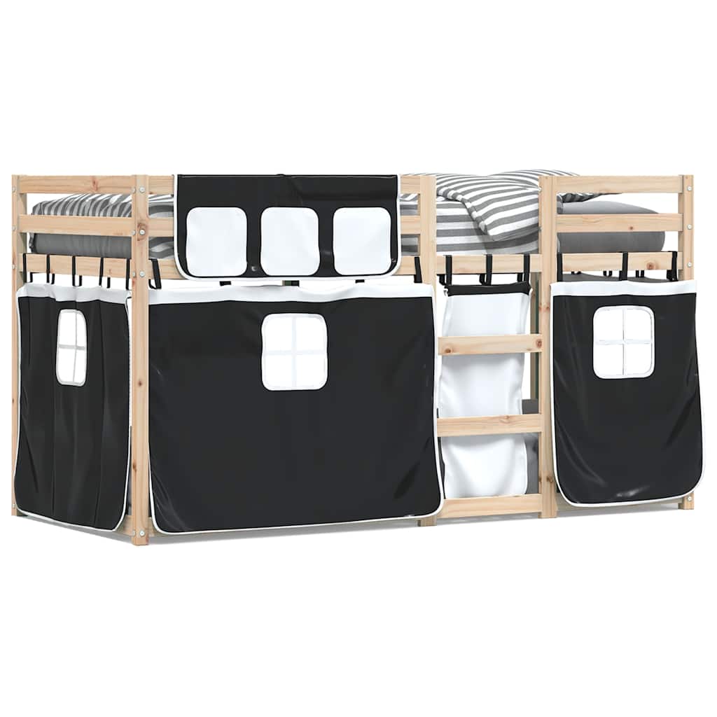 Lit superposé sans matelas 90x190 cm bois de pin massif - XIOS