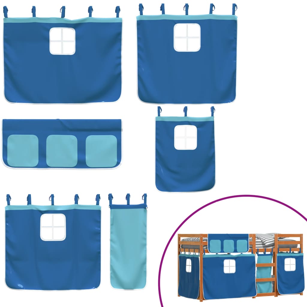 Lit superposé sans matelas 90x200 cm bois de pin massif - XIOS