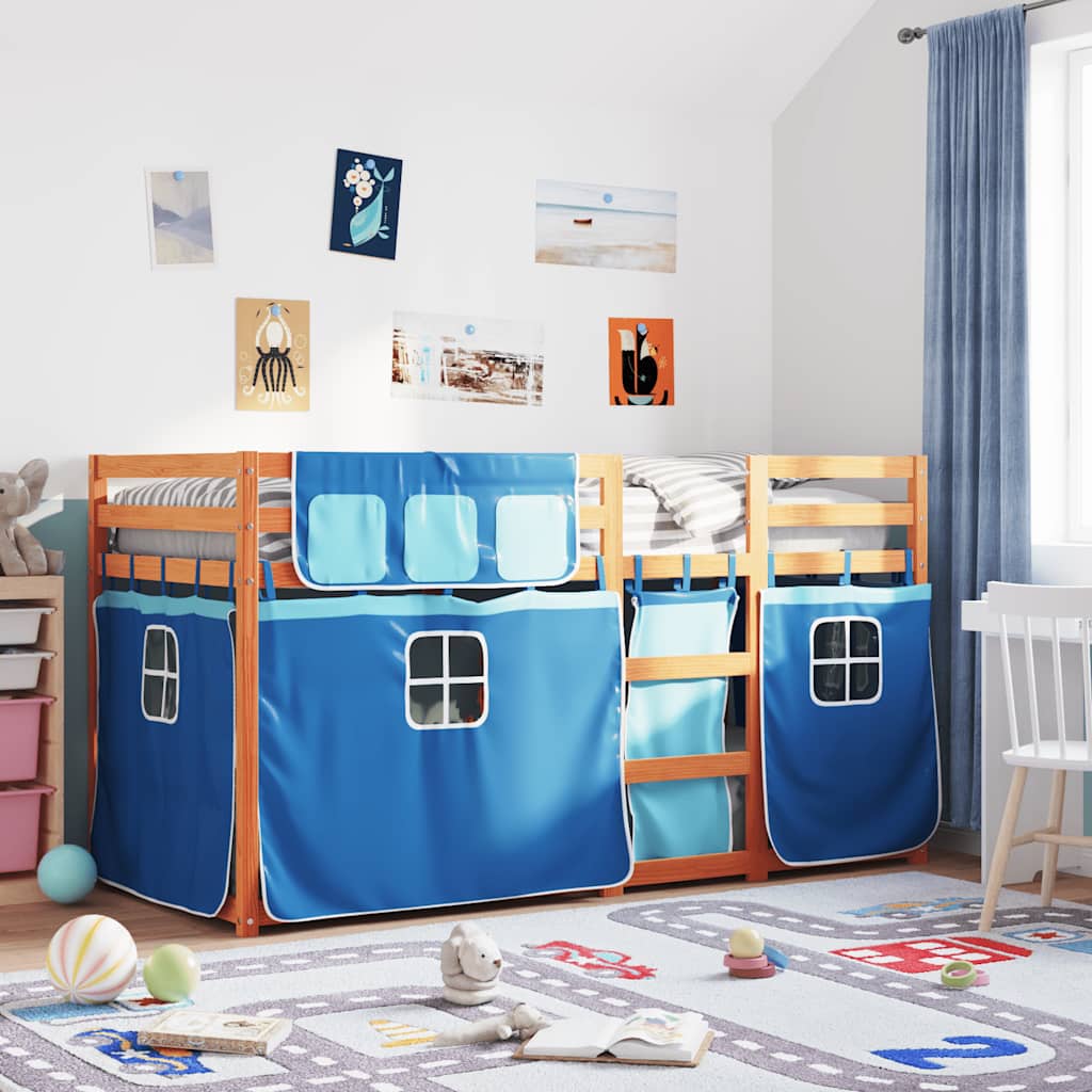 Lit superposé sans matelas 90x200 cm bois de pin massif - XIOS