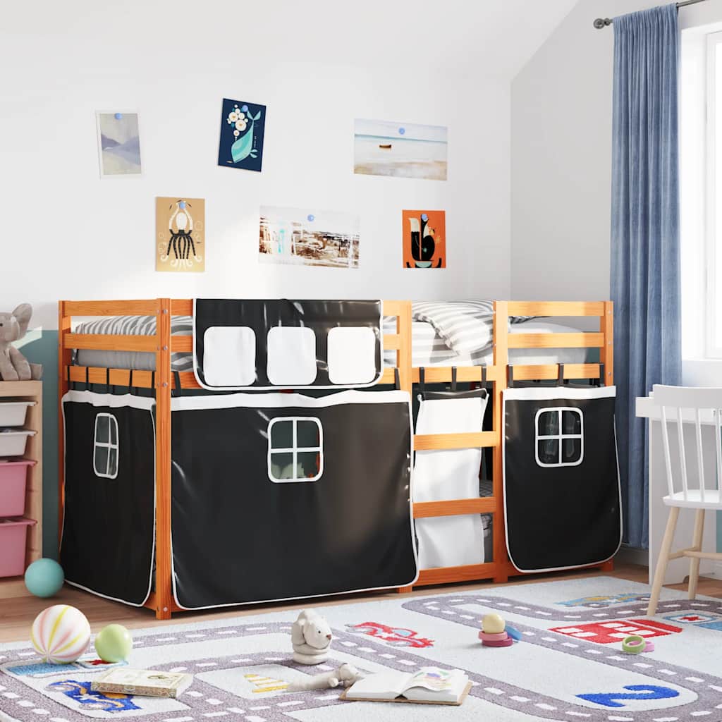 Lit superposé sans matelas 90x190 cm bois de pin massif - XIOS