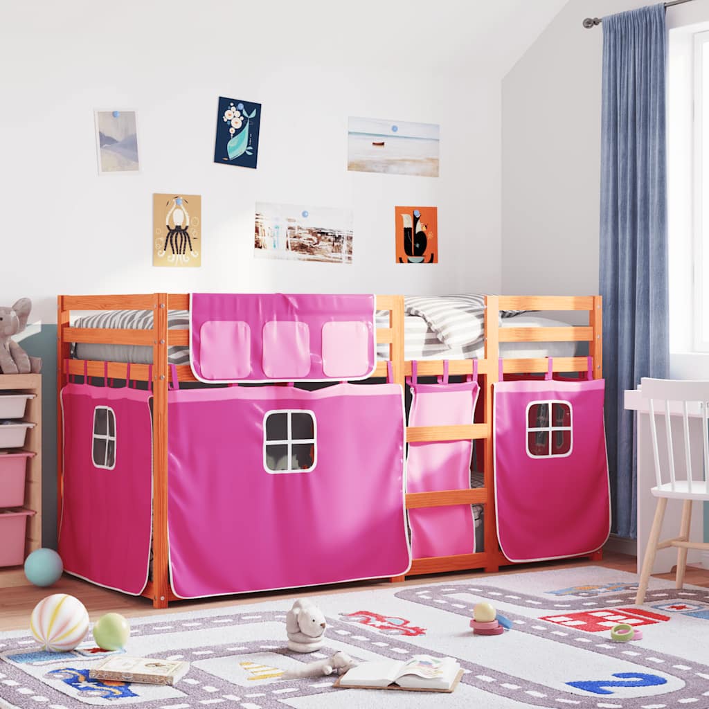 Lit superposé sans matelas 90x190 cm bois de pin massif - XIOS