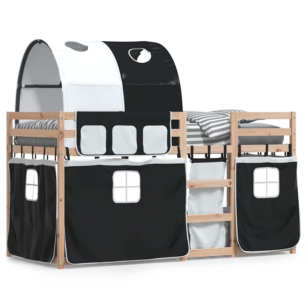Lit superposé sans matelas 90x200 cm bois de pin massif - XIOS