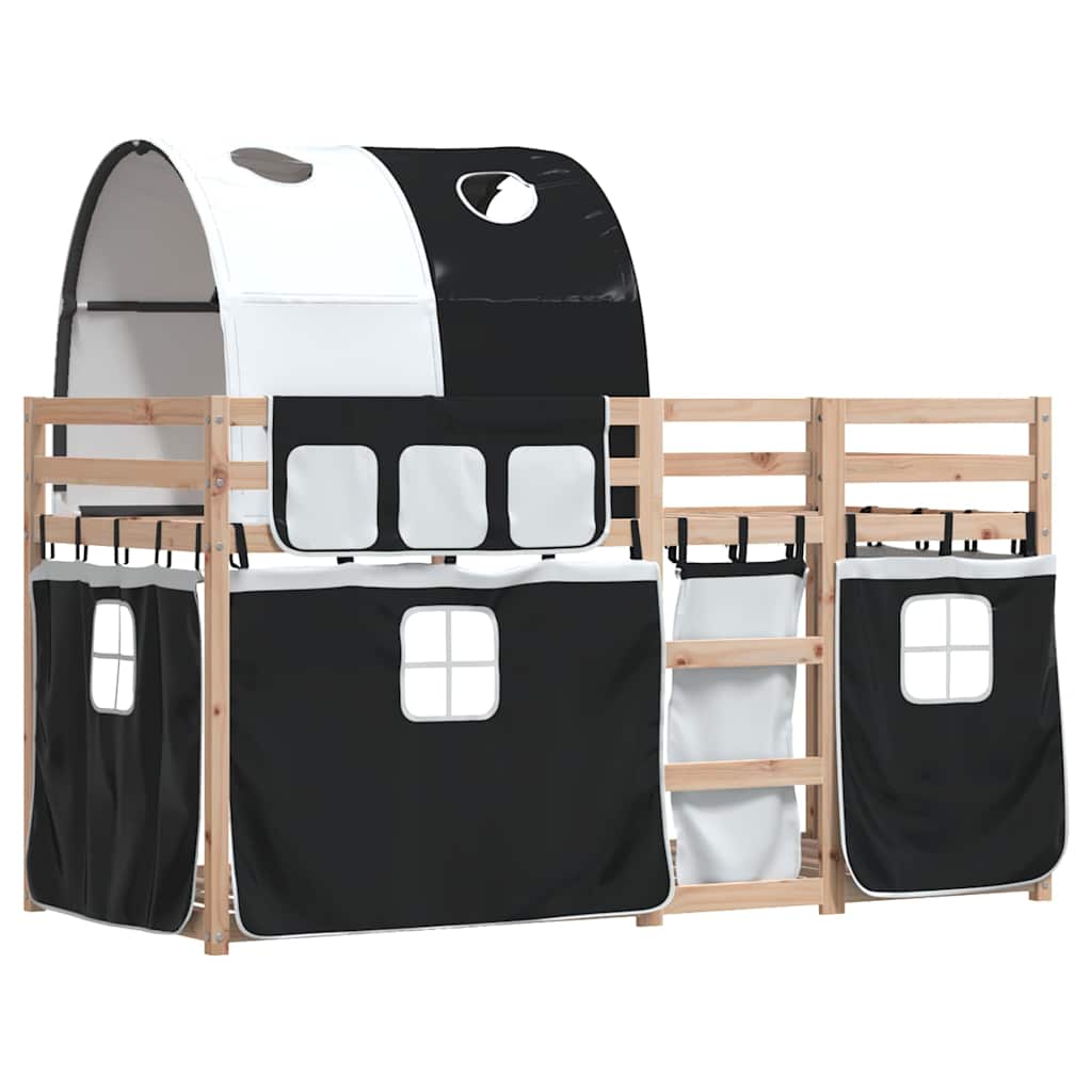 Lit superposé sans matelas 90x200 cm bois de pin massif - XIOS