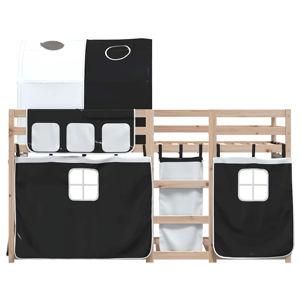 Lit superposé sans matelas 90x200 cm bois de pin massif - XIOS