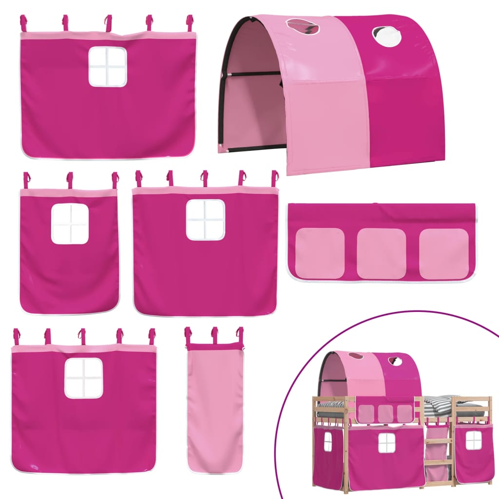 Lit superposé sans matelas 90x200 cm bois de pin massif - XIOS