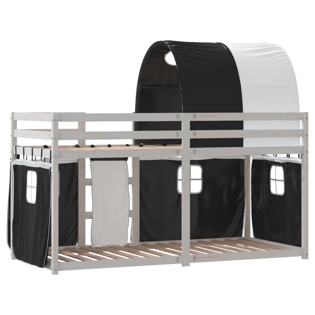 Lit superposé sans matelas 90x200 cm bois de pin massif - XIOS