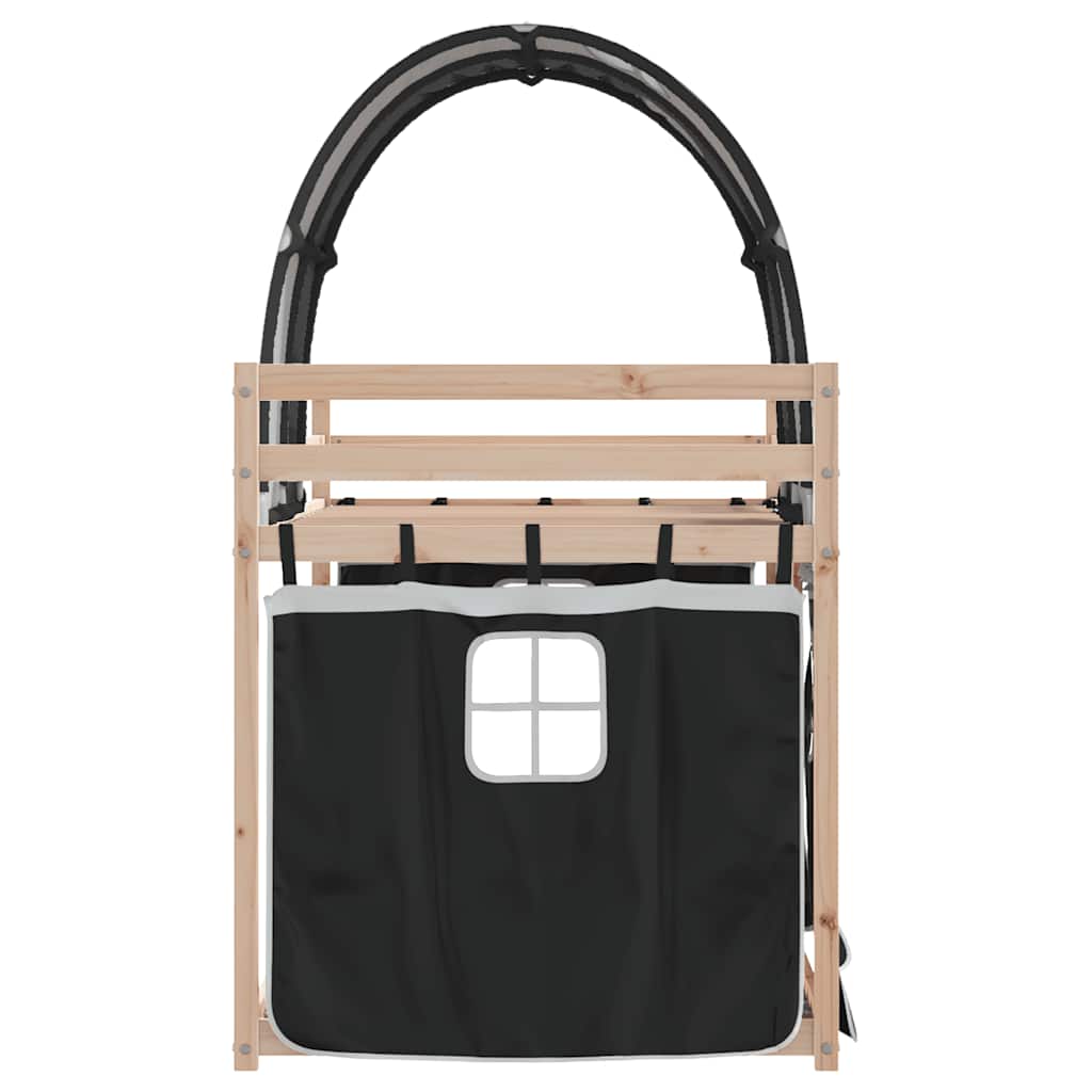 Lit superposé sans matelas 80x200 cm bois de pin massif - XIOS