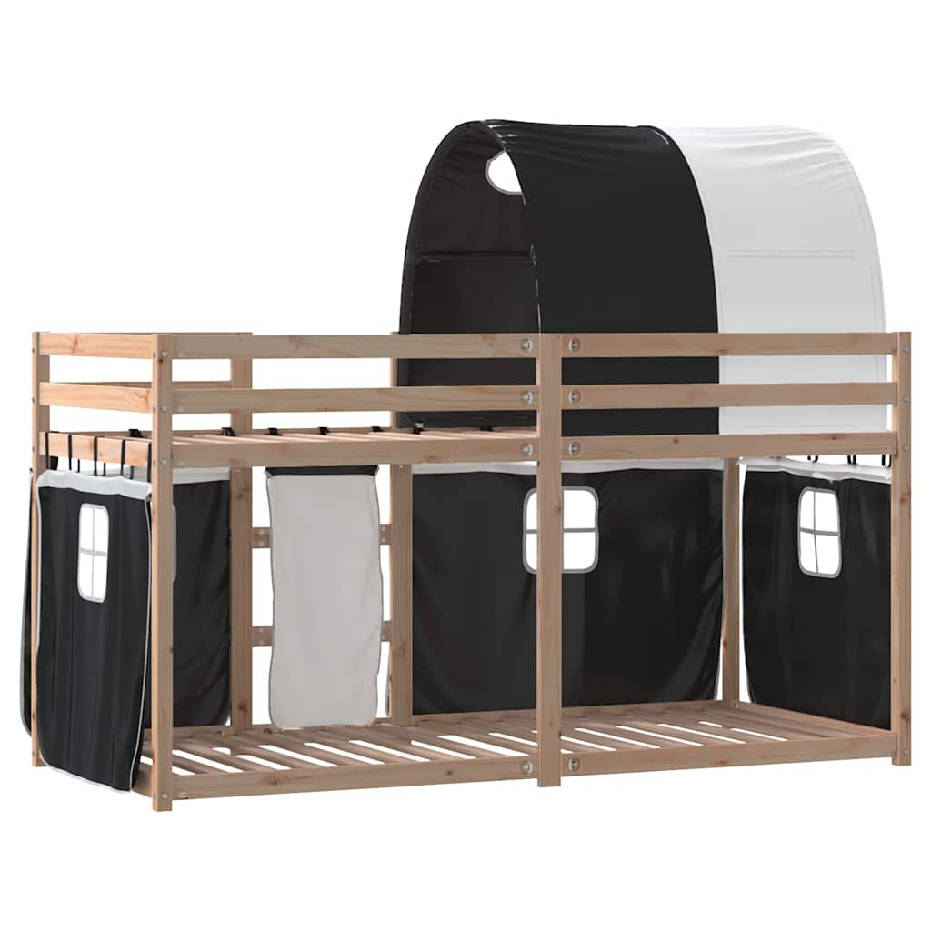 Lit superposé sans matelas 80x200 cm bois de pin massif - XIOS