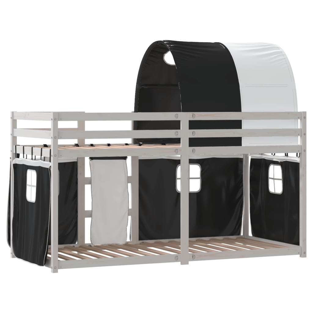 Lit superposé sans matelas 80x200 cm bois de pin massif - XIOS