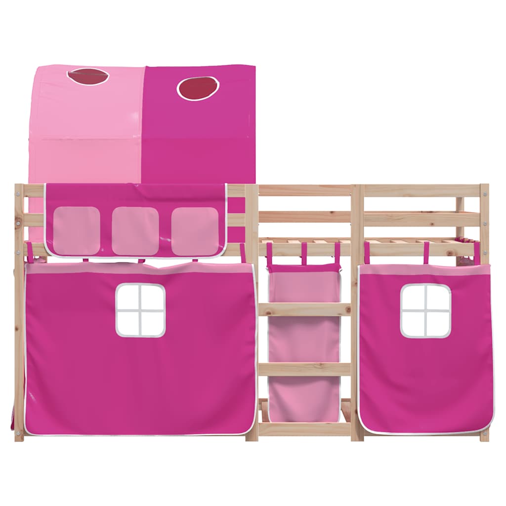 Lit superposé sans matelas 90x190 cm bois de pin massif - XIOS