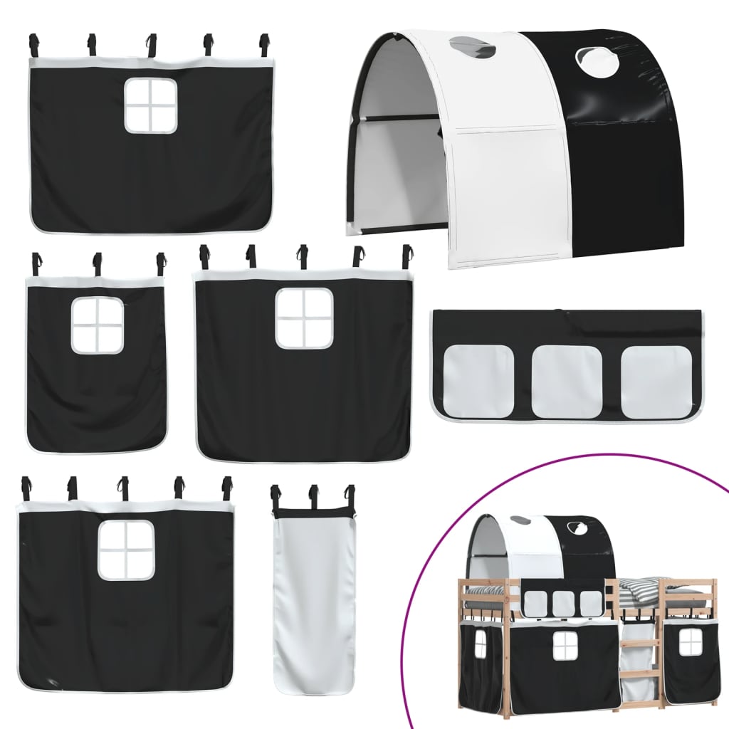 Lit superposé sans matelas 75x190 cm bois de pin massif - XIOS