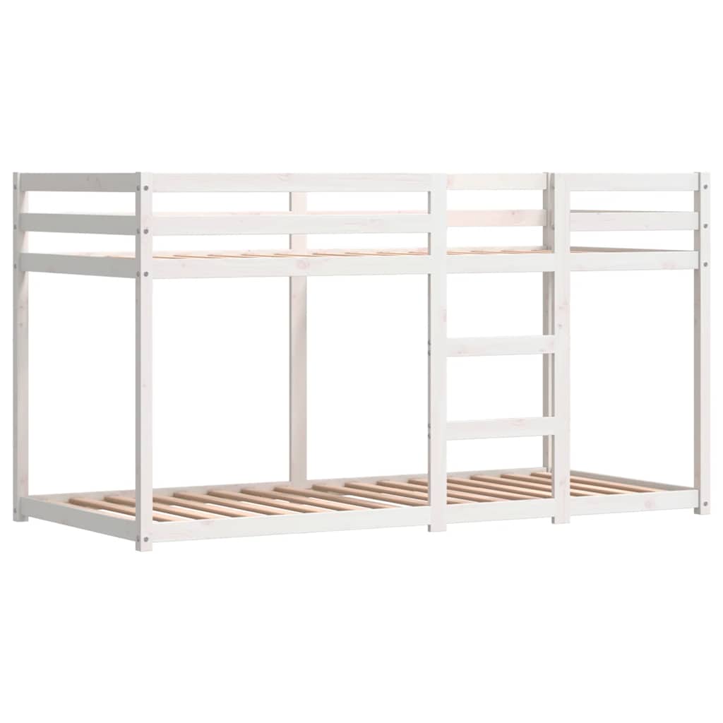 Lit superposé sans matelas rose 75x190 cm bois de pin massif - XIOS