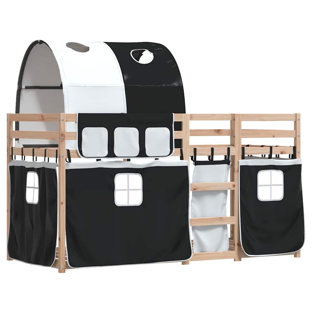 Lit superposé sans matelas 90x200 cm bois de pin massif - XIOS