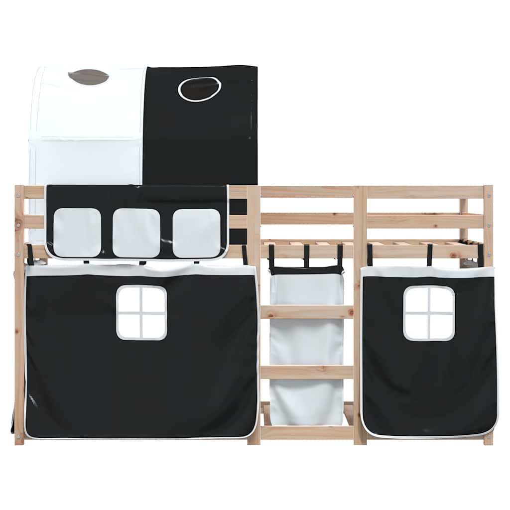Lit superposé sans matelas 90x200 cm bois de pin massif - XIOS