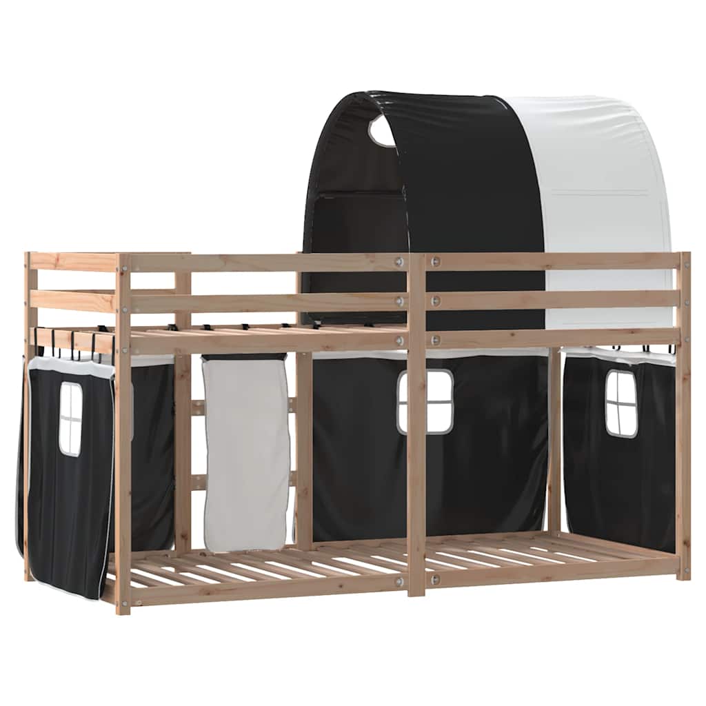 Lit superposé sans matelas 90x200 cm bois de pin massif - XIOS