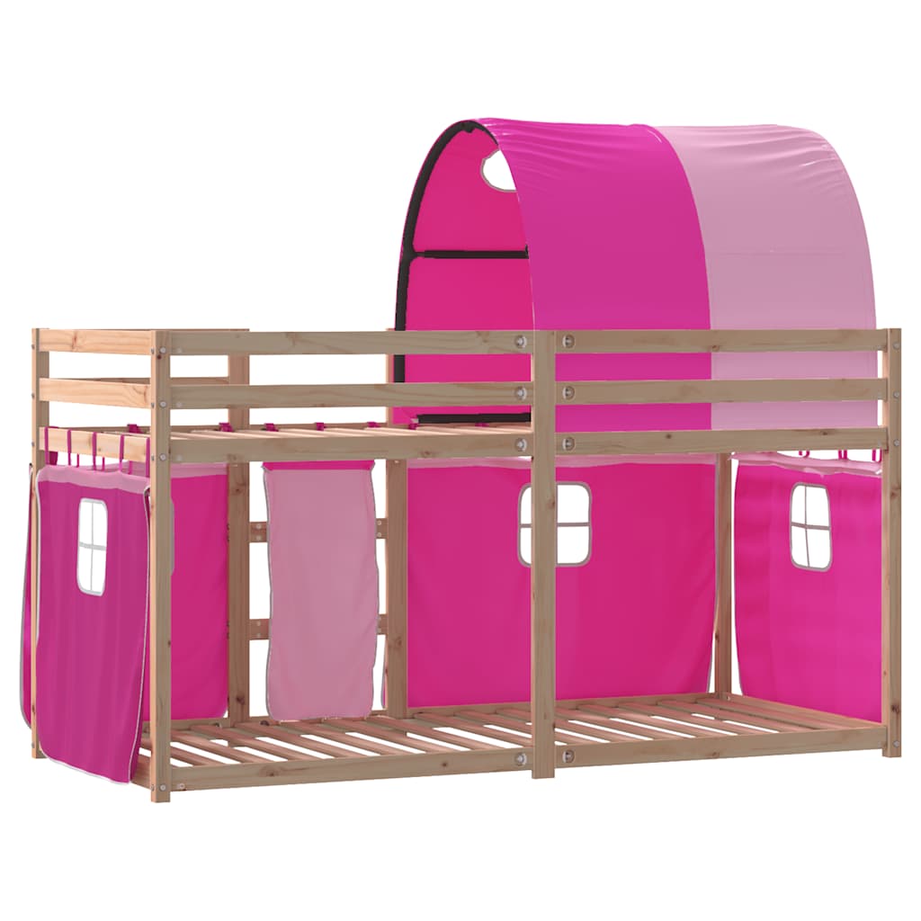 Lit superposé sans matelas 90x200 cm bois de pin massif - XIOS